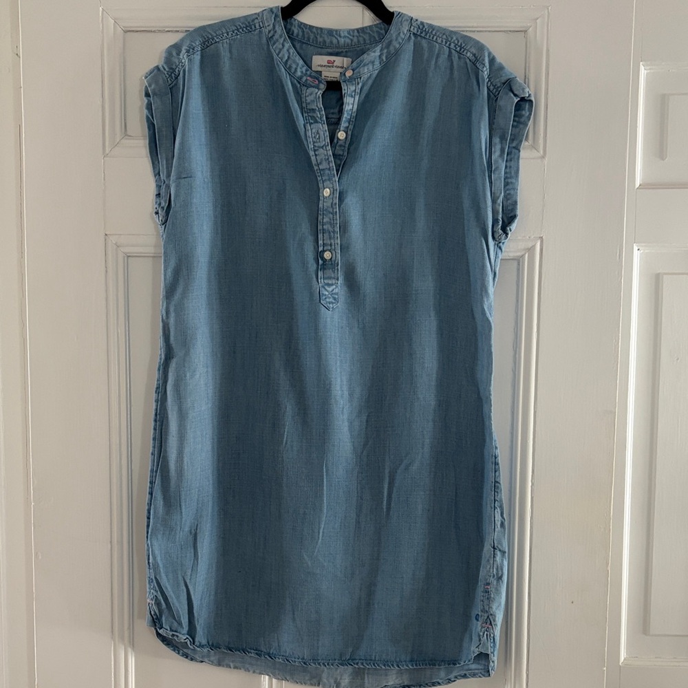 Vineyard Vines Light Chambray Button Dress